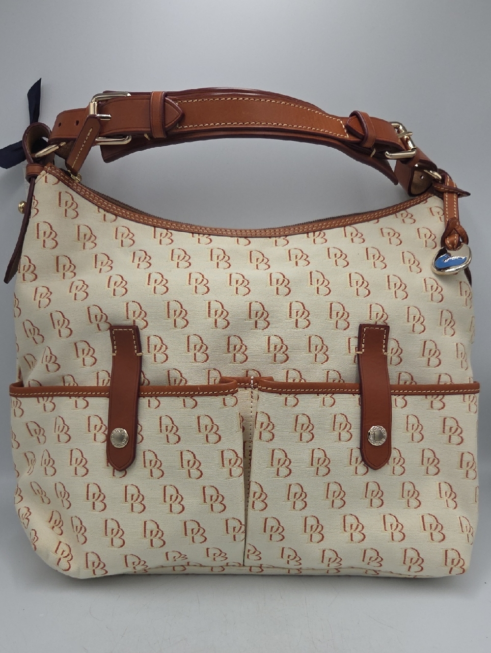Dooney & Bourke Medium Lucy Signature Logo Canvas Bag